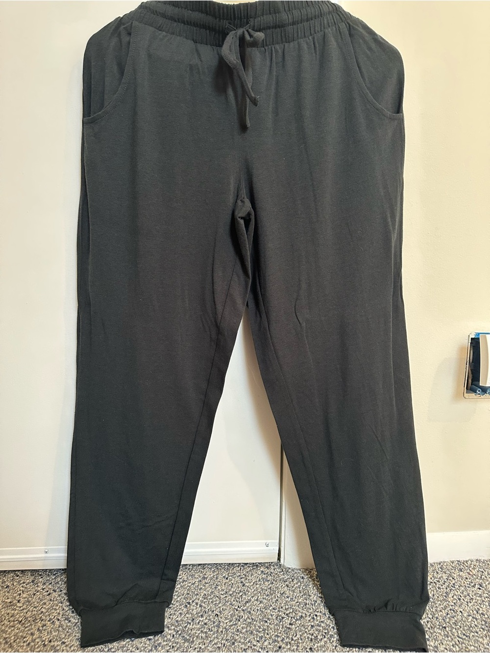 Muk Luks Black Drawstring Lounge Pants